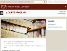 Tablet Screenshot of achieveprogram.siuc.edu