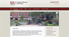 Desktop Screenshot of budgetoffice.siuc.edu